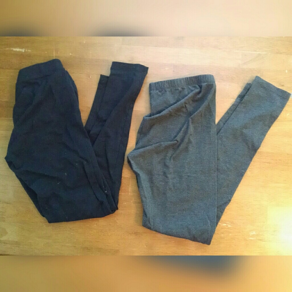 Two pairs, basic maternity leggings